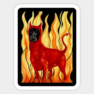 Devil Dog Sticker